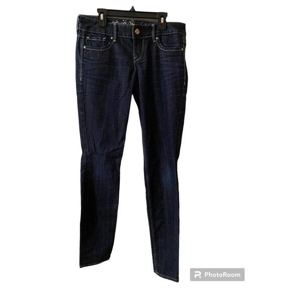 Express Ultra Skinny Dark Wash Blue Jeans 2R - Picture 1 of 4